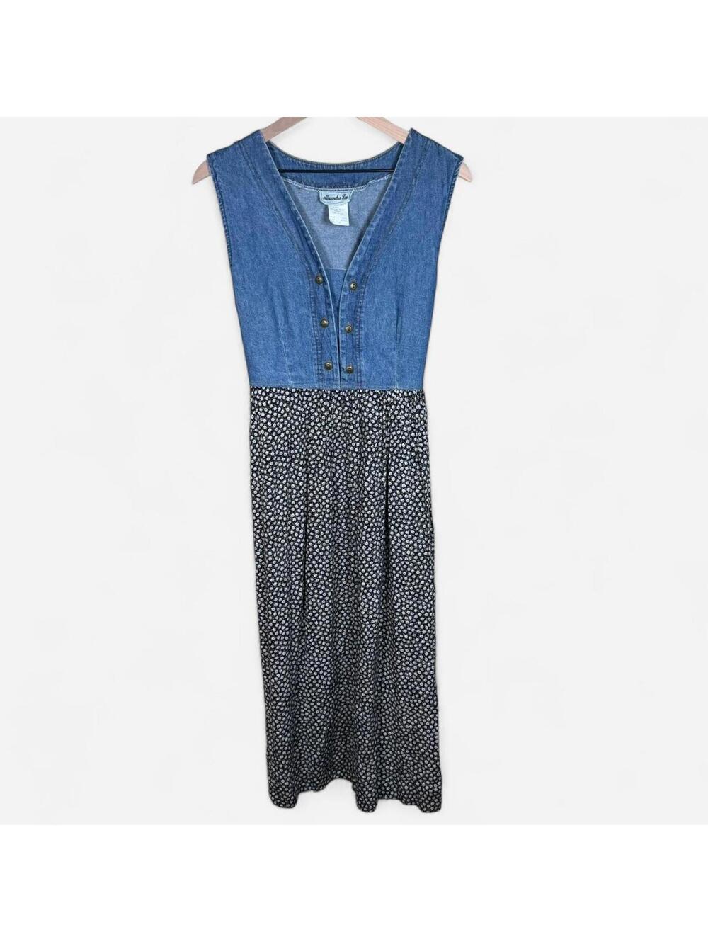 Alexandra Lee Vintage Dress Womens 12 Tie Back Sleeveless